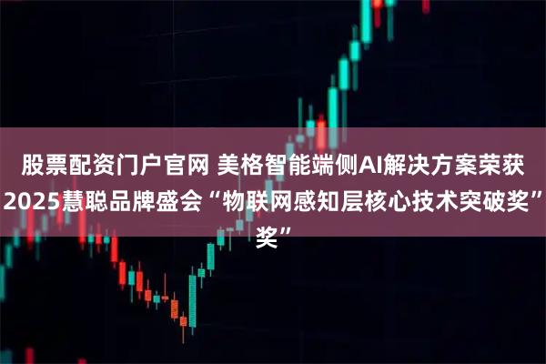 股票配资门户官网 美格智能端侧AI解决方案荣获2025慧聪品牌盛会“物联网感知层核心技术突破奖”